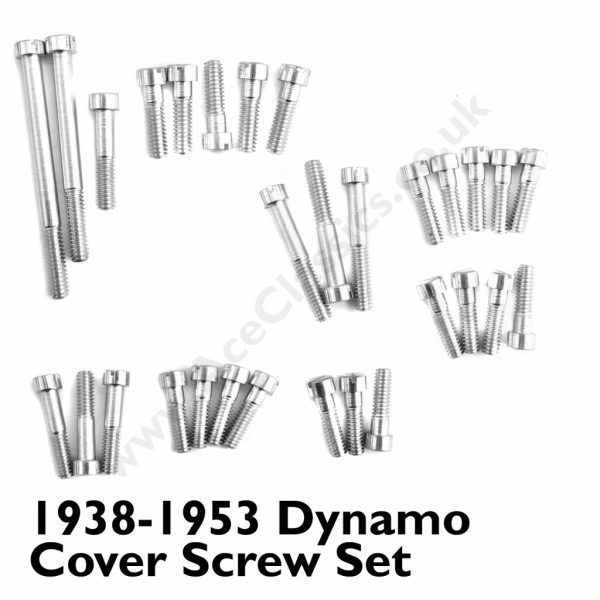 Triumph - 1938 To 1953 Dynamo Cover Screw Set E427 E1049 E2691 T452 E329