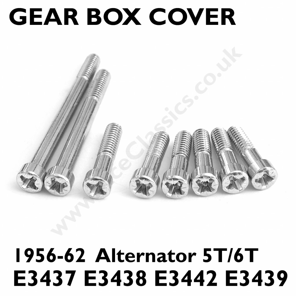 Triumph - 1956 To 1962 Alternator 5T 6T Cover Screw Set E3437 E3449 E3438 E3442 E3439 - Image 5