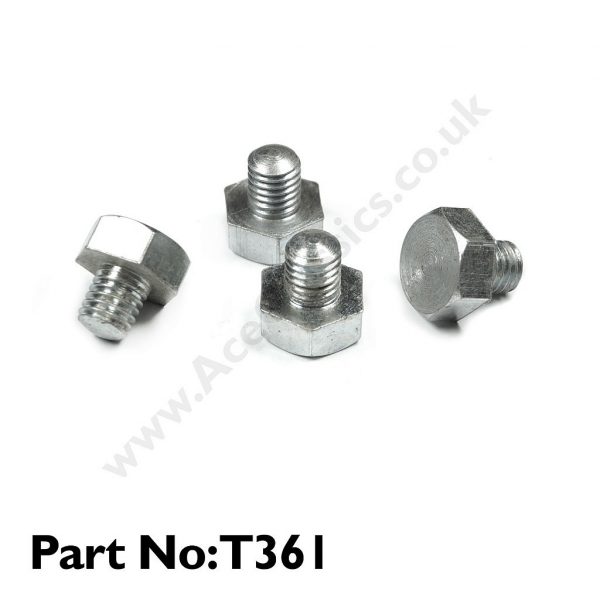 4x Triumph - 3 Gallon Tank Knee Plate Bolts T361