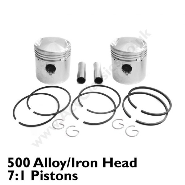 Triumph - 500 Alloy/Iron Head 7:1 Pistons 5T – T100