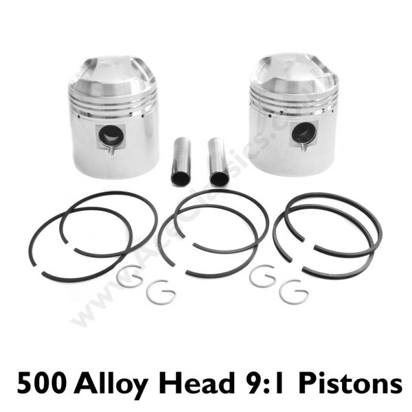 Triumph - 500 Alloy Head 9:1 Pistons T100