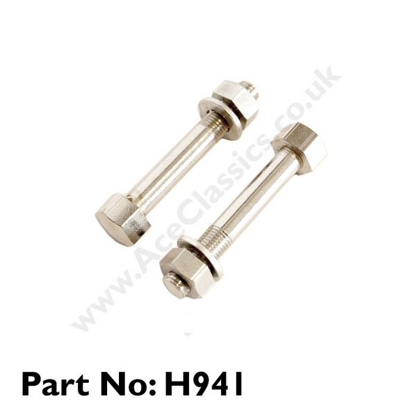 2x Triumph - 3/8th Chrome Fork Pinch Bolts H941