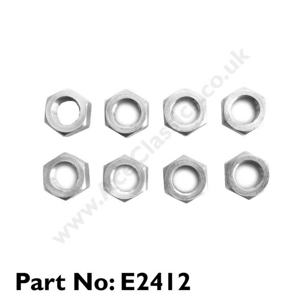 Triumph - Set of Pre-Unit T100 Alloy Barrel Nuts x 8 E2412 - Image 2