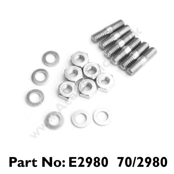 Triumph - 6x Alloy Head Rocker Box Studs Nuts and Washers E2980 70-2980 - Image 2