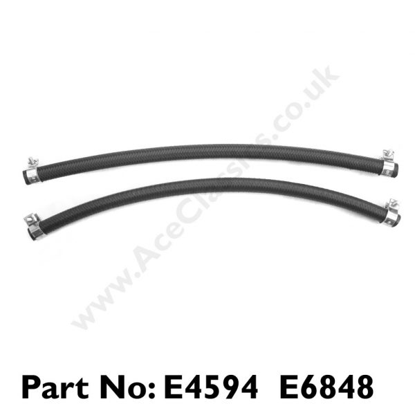 Triumph - Unit Herringbone Oil Feed Pipe & Clips E4594 – E6848