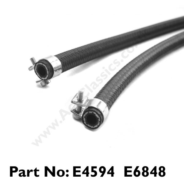 Triumph - Unit Herringbone Oil Feed Pipe & Clips E4594 – E6848 - Image 2
