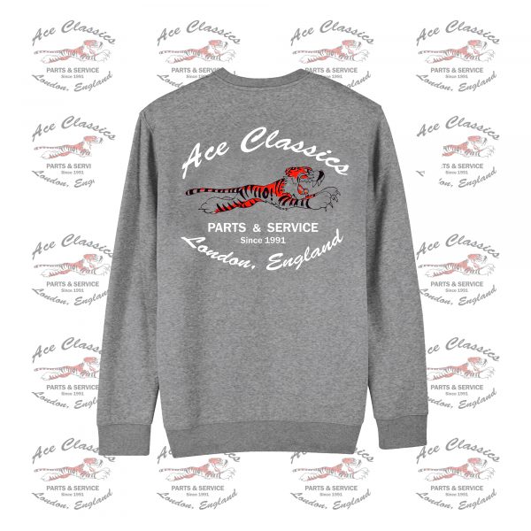 Ace Classics – ‘Leaping Tiger’ Grey (Graphite Heather) Sweatshirt