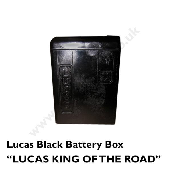 LUCAS BLACK BATTERY BOX “LUCAS KING OF THE ROAD”