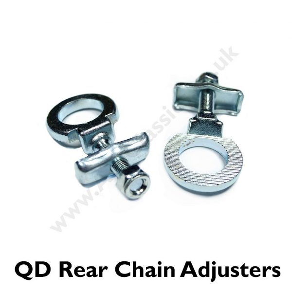 1 Pair of Triumph - QD Rear Chain Adjuster Set W1135