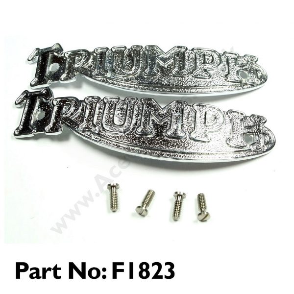 TRIUMPH - 3T-TR5 TANK STRIP BANDS BADGES & SCREWS F3083 - F3084 - Image 3