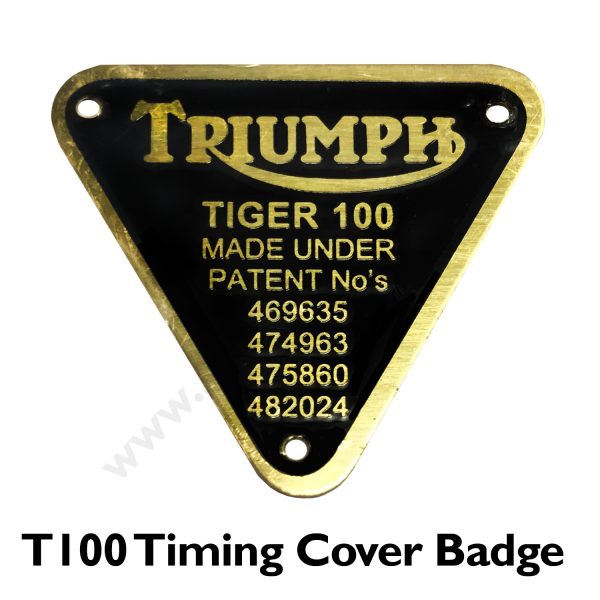 Triumph - T100 Timing Cover Badge