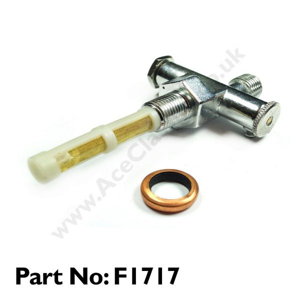 Triumph - Petrol Tap (main and reserve) and Sealing Washer F1717