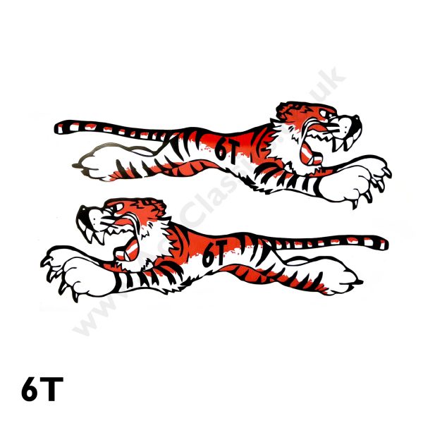 TRIUMPH THUNDERBIRD 6T LEAPING TIGER STICKERS