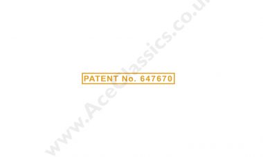 Triumph - Patent No 647670 Transfer