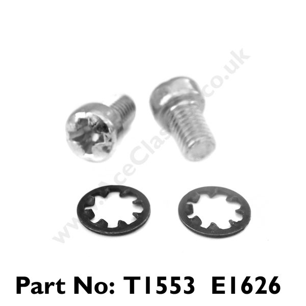 Triumph - 2 x Slick Shift Cover Plate Screws and Washers