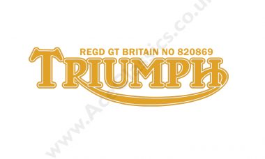 Triumph - Rear Number Plate Transfer