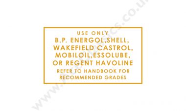 Triumph - Use Only BP Energol Transfer