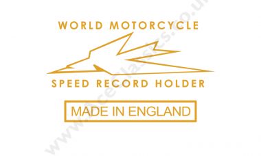 Triumph - World Motorcycle Speed Record Holder Transfer