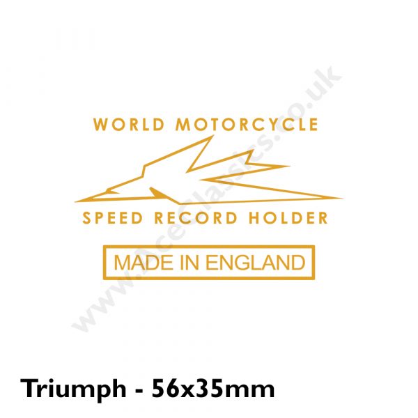 Triumph - World Motorcycle Speed Record Holder Transfer