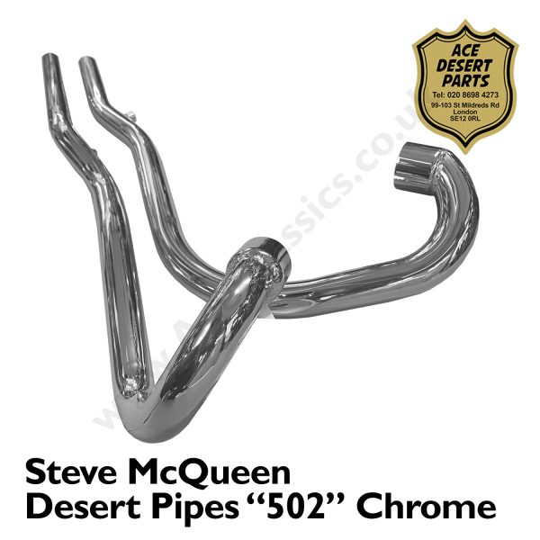 Triumph - Steve McQueen Desert Pipes "502"