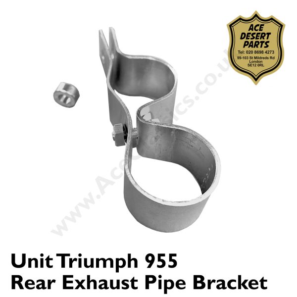 Unit Triumph 955 Rear Exhaust Pipe Bracket & Spacer