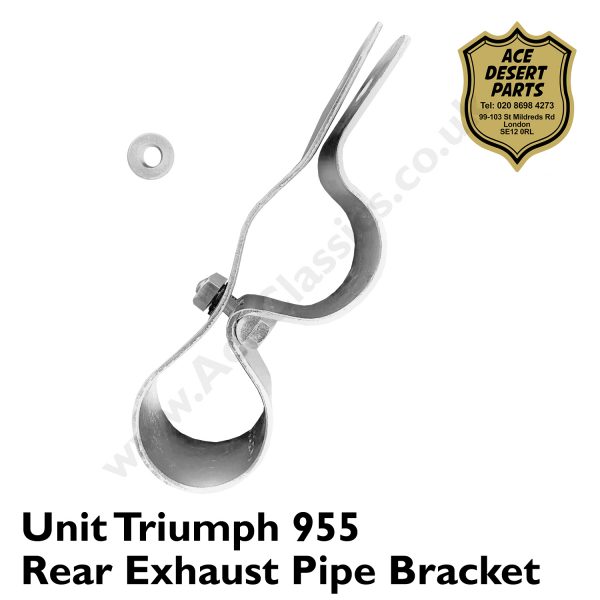 Unit Triumph 955 Rear Exhaust Pipe Bracket & Spacer