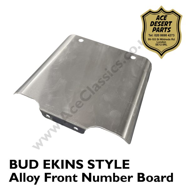 Bud Ekins Style Alloy Front Number Board