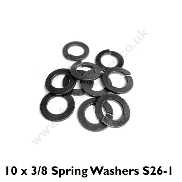 Pack of 10 x 3/8th Spring Washers S26-1