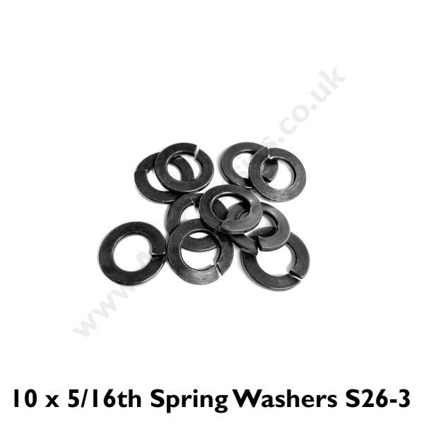 Pack of 10 x 5/16th Spring Washers S26-3