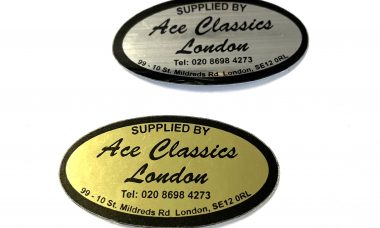 Supplied by Ace Classics London Stickers (Gold & Silver)