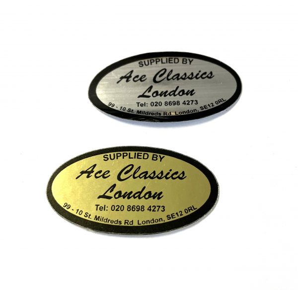 Supplied by Ace Classics London Stickers (Gold & Silver)