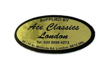 Ace Classics Dealer Oval Sticker (gold)