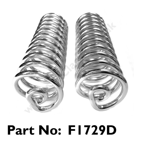 Triumph - Rigid Chrome Seat Springs (straight)