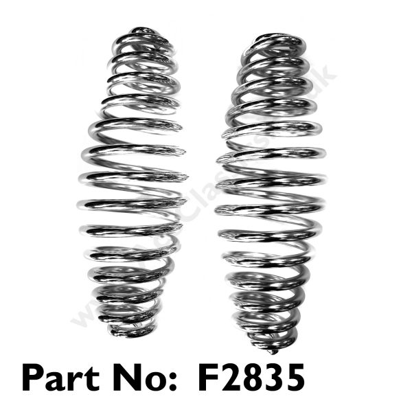 Triumph - 2 x Rigid Chrome Barrel Seat Springs