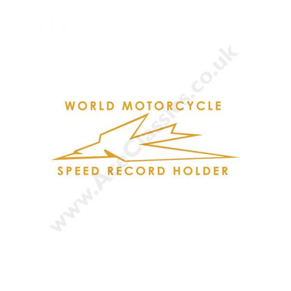 Triumph - World Motorcycle Speed Record Holder Transfer