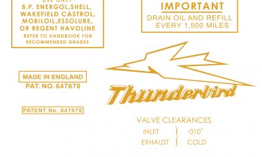 1954 - 1959 Swinging Arm Thunderbird