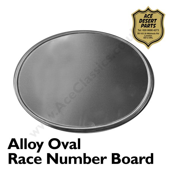 Alloy Oval Race Number Board