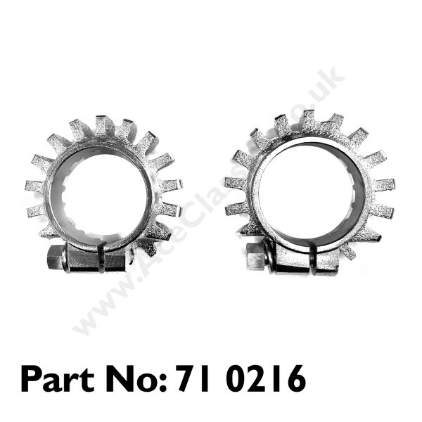 Triumph - Unit 650 Exhaust Finned Clamps 71 0216