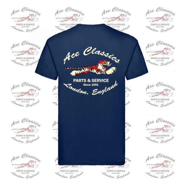 Ace Classics - Leaping Tiger T-shirt - Navy Blue