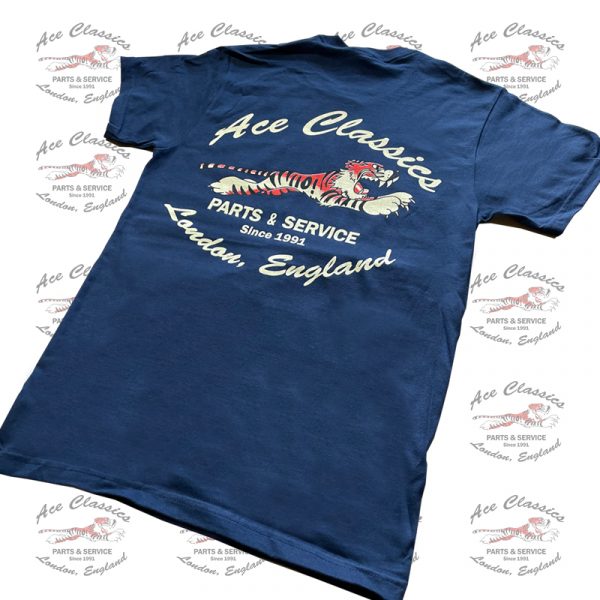 Ace Classics - Leaping Tiger T-shirt - Navy Blue
