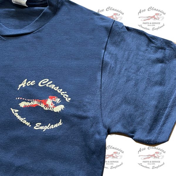 Ace Classics - Leaping Tiger T-shirt - Navy Blue