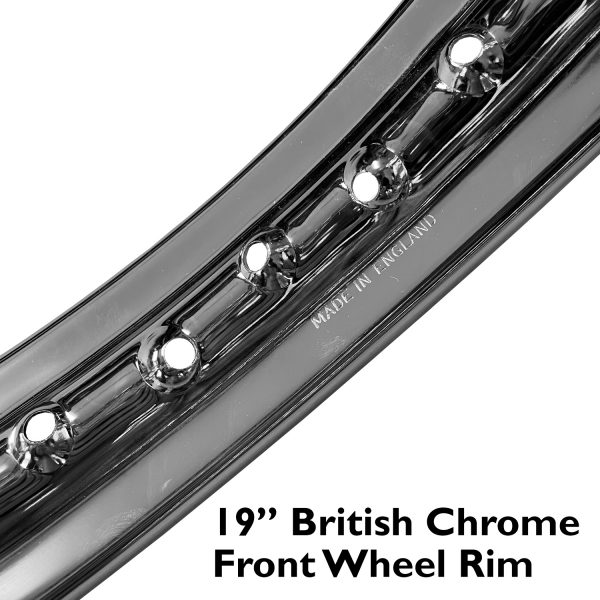 19” British Chrome Front Wheel Rim W351