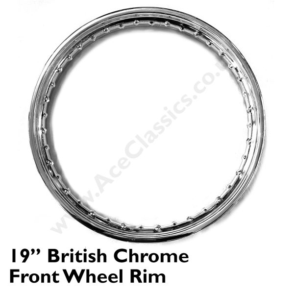 19” British Chrome Front Wheel Rim W351