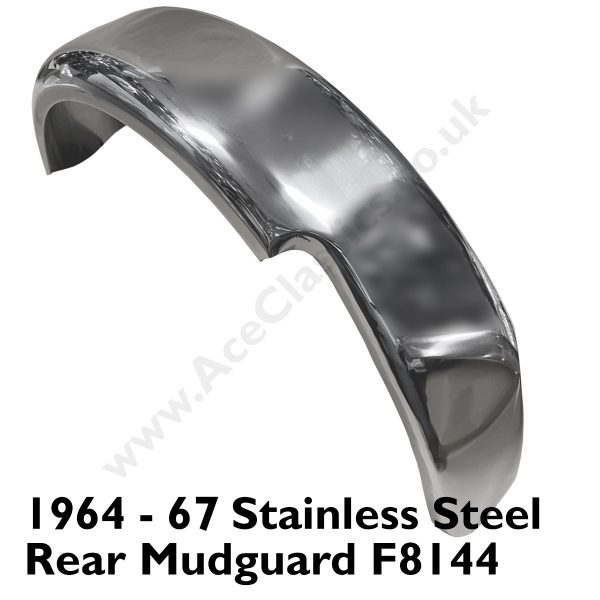 1964-1967 Stainless Steel Rear Mudguard/Fender F6967 – 82-6967