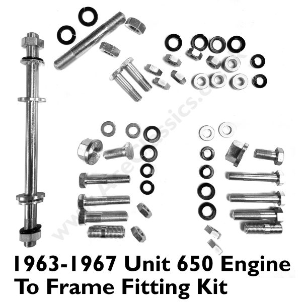 1963-1967 Unit 650 Engine To Frame Fitting Kit