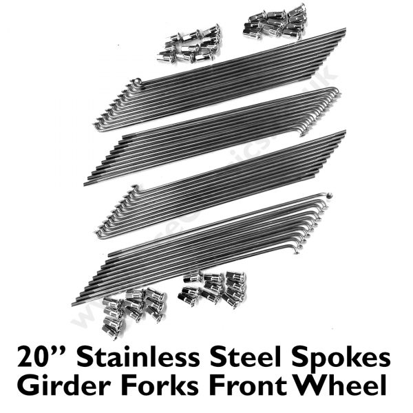 Girder Forks - 20” Front Wheel Stainless Steel Spokes