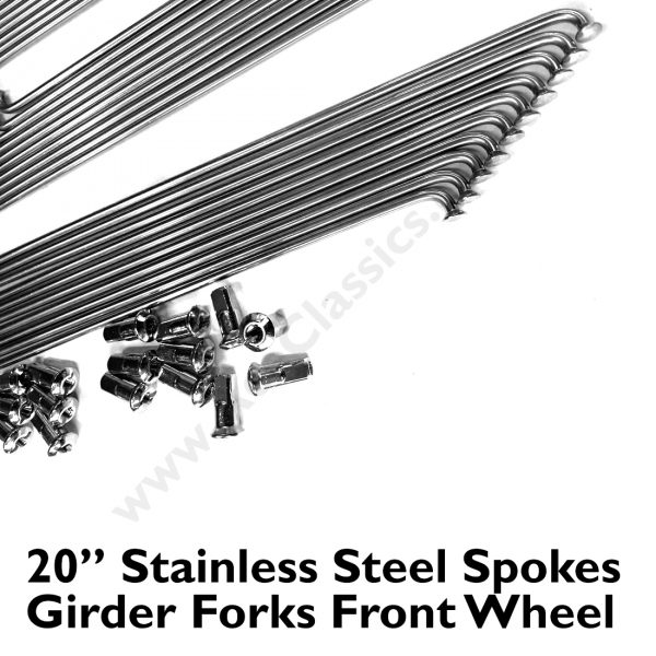Girder Forks - 20” Front Wheel Stainless Steel Spokes