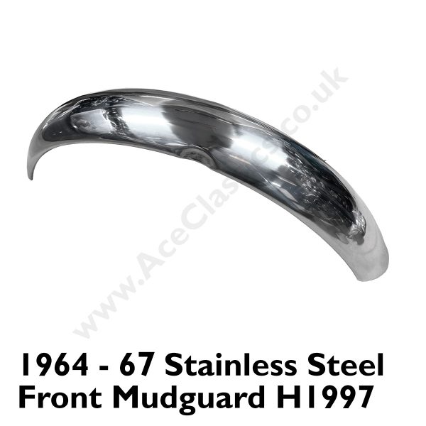 1964-1967 Stainless Steel Front Mudguard/Fender H1997 – 97-1997