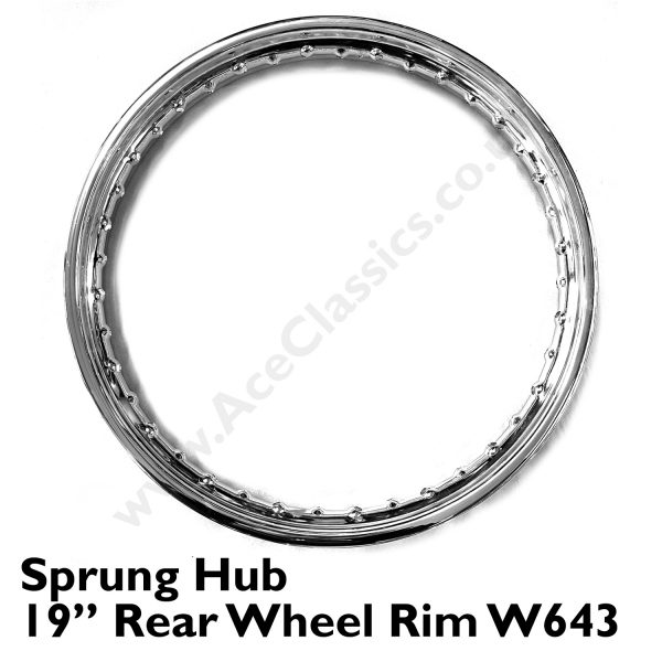 Sprung Hub - 19” Rear Wheel Rim W643
