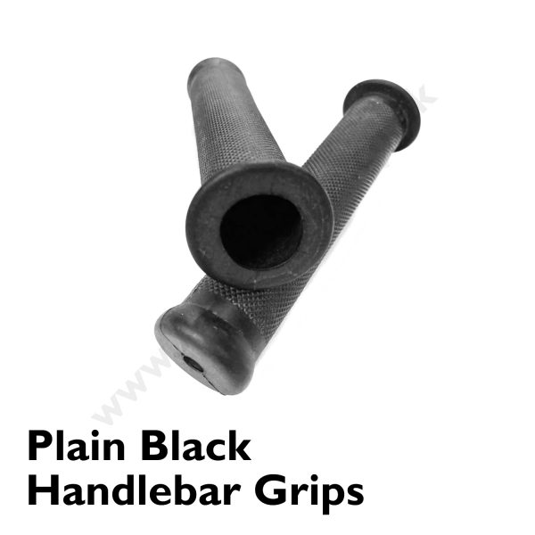 1” Plain Black Handlebar Grips